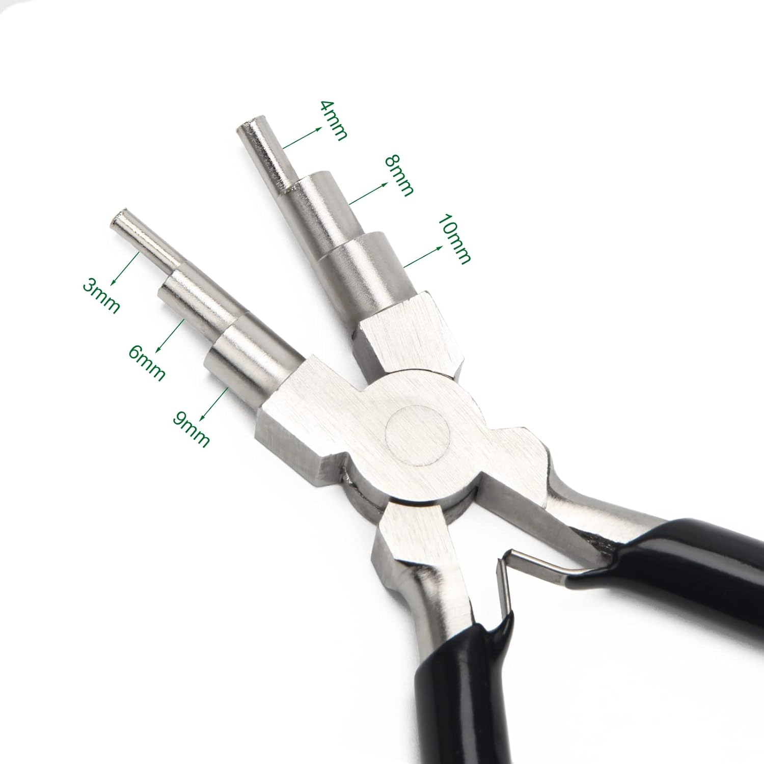 Coolrunner 6 in 1 Bail Making Pliers - 6 Step Wire Looping Tool with Anti-Slip Handle for Jewelry Making, Wire Bending, 3-10Mm Bails, Loops, Hooks, Jump Rings - Blue image number 4