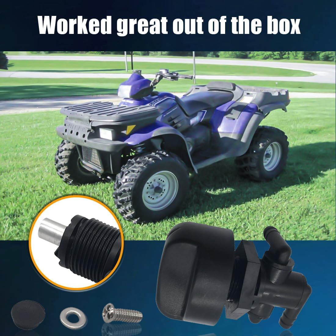 Petcock Tank Fuel Shut-Off Valve Switch for Polaris ATP 330 500 4X4 HO 2004-2005 Polaris Trail Boss 330 2003-2009 image number 4