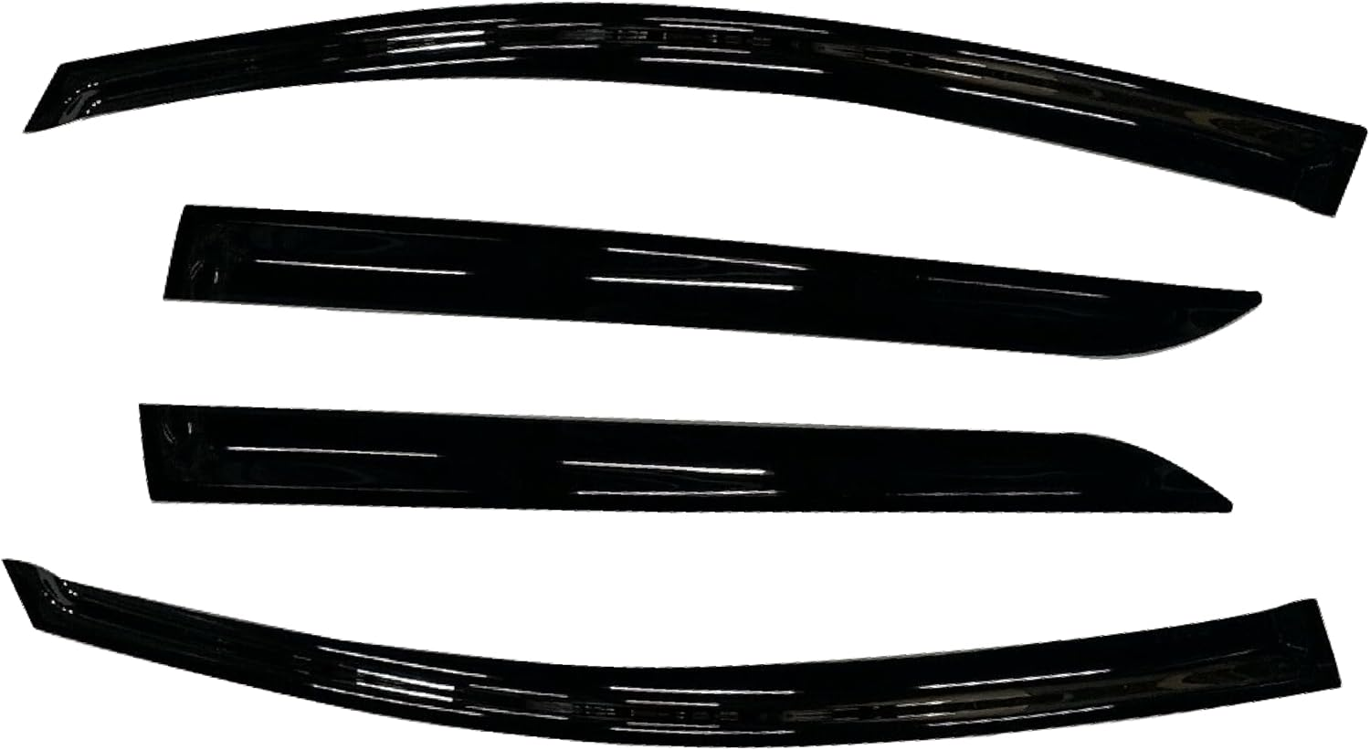 YW AUTO Out Channel Ventvisor/Window Deflectors/Window Visor | Fits 2018 - on Nissan Leaf, 4 Pcs. image number 3