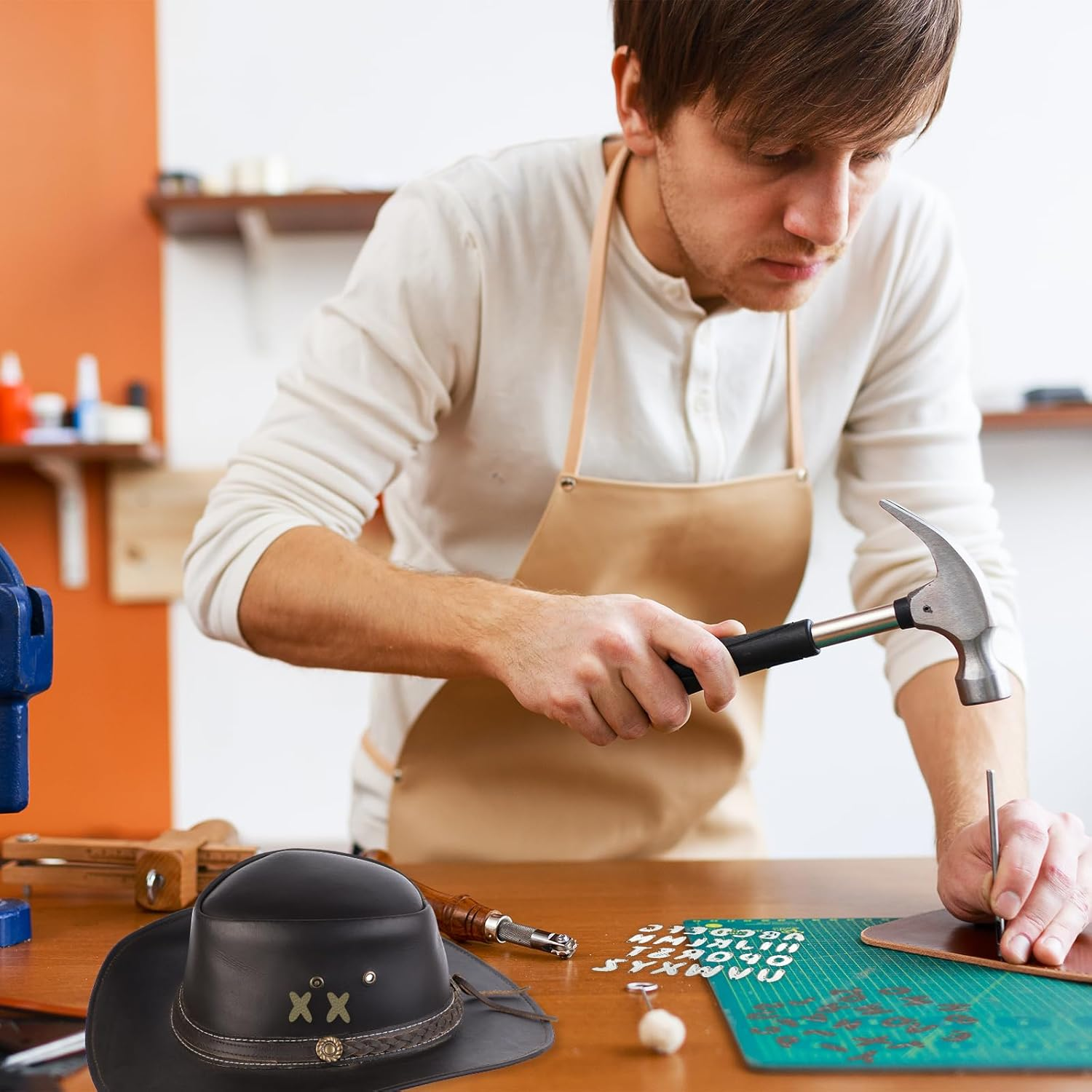 NILLOS Alphabet Cutting Dies, 26 PCS DIY Etched Craft Dies for Scrapbooking, Card Making (About 1.5 X 2 Cm/0.59 X 0.78 In)