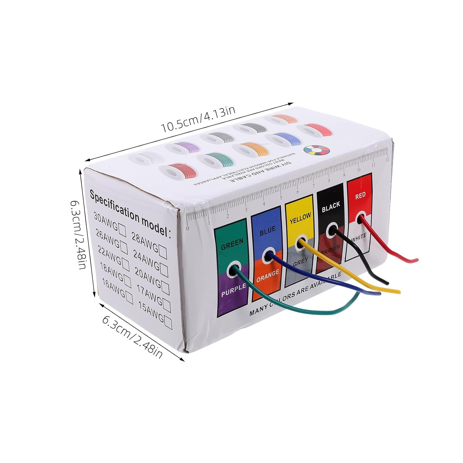 Gatuida 18 Awg Copper Wire Connection - 5M Insulated Electrical Cable for Electronics and DIY Projects 300V Rated 5 Rolls image number 4