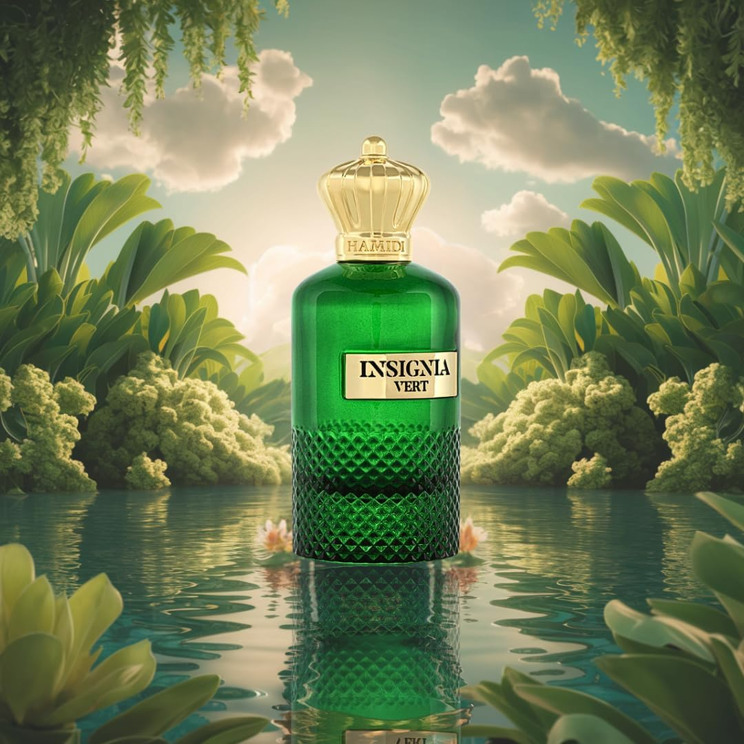 Hamidi INSIGNIA VERT EDP Spray 105ML (3.5 OZ) a Fresh & Elegant Fragrance Experience, Perfume for Women. image number 6