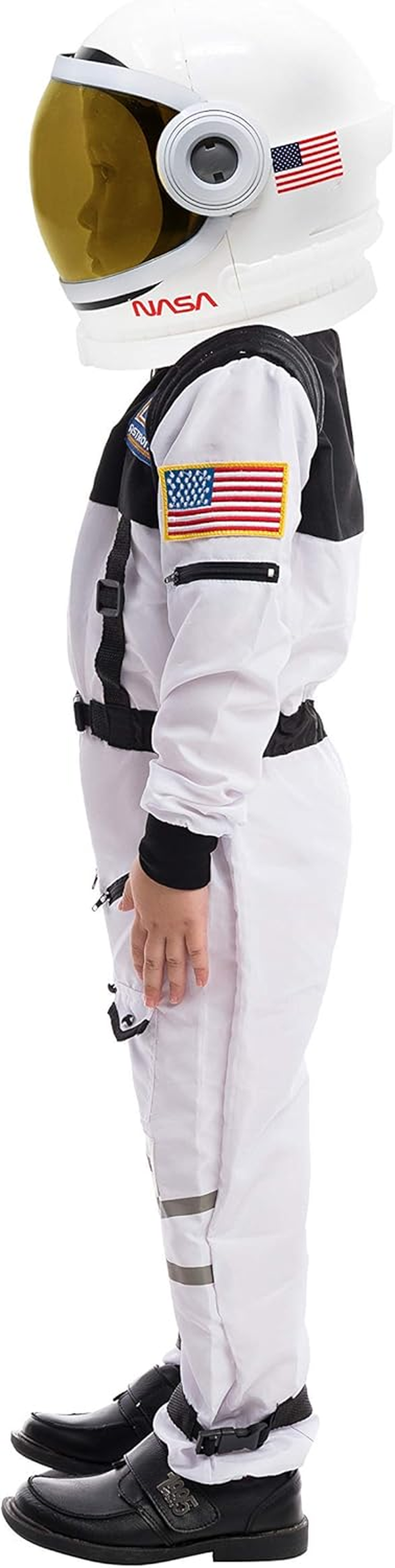 Spooktacular Creations Astronaut Costume with Helmet, Space Suit for Kids Astronaut Halloween Costume for Cosplay image number 5