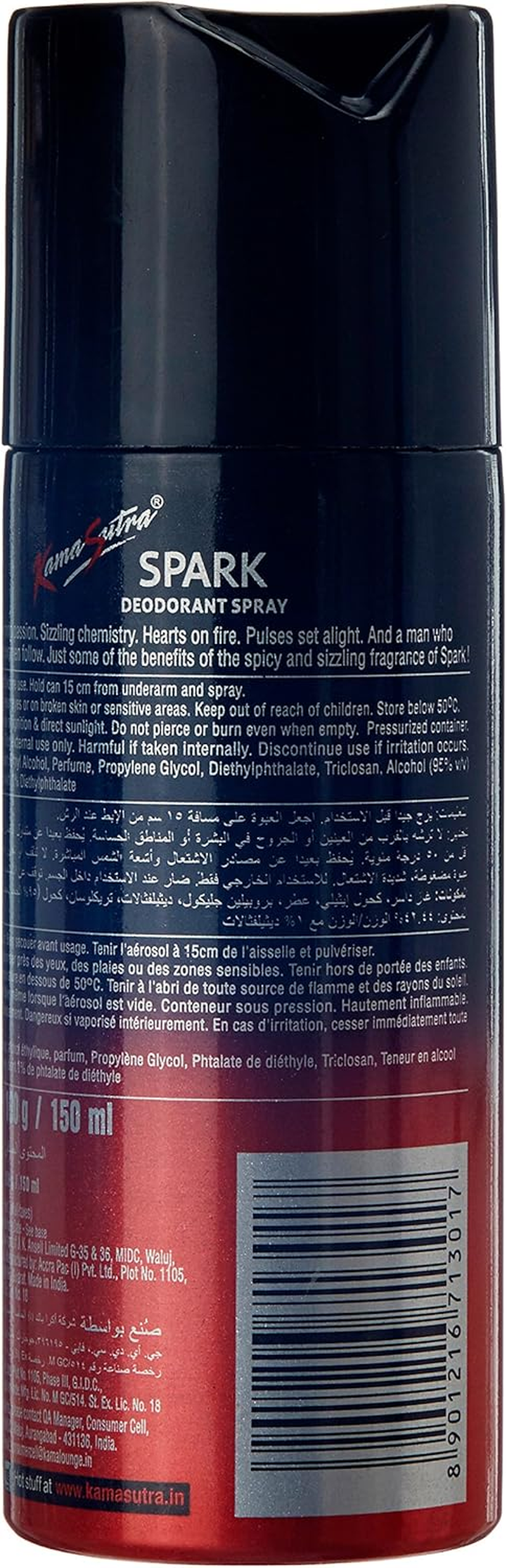 Kama Sutra Ks Spark with Urge Combo Deo Spray for Men, 150Ml + 150Ml image number 1