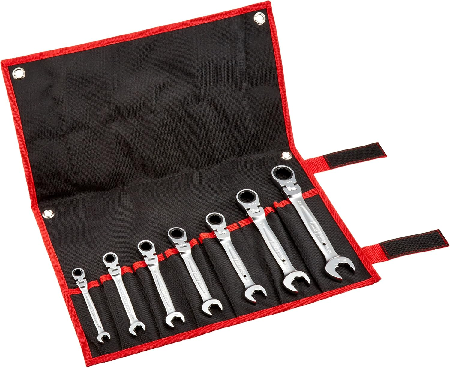 TONE RMFQ110 Oscillating Quick Ratchet Glasses Wrench Set, Contents: 11 Pieces image number 1