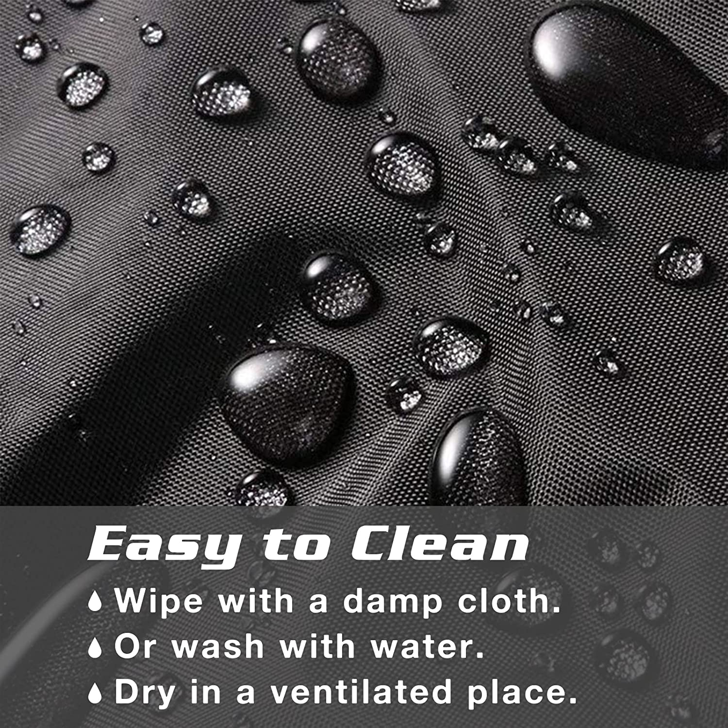 Garden Furniture Cushion Storage Bag Worthplanet Waterproof 210D Oxford Fabric 83 X 83 X 62Cm Furniture Seat Cushions Storage Bag with Handles Zippers and Carrying Bag for Cushions, Patio W200027 (Black) image number 5