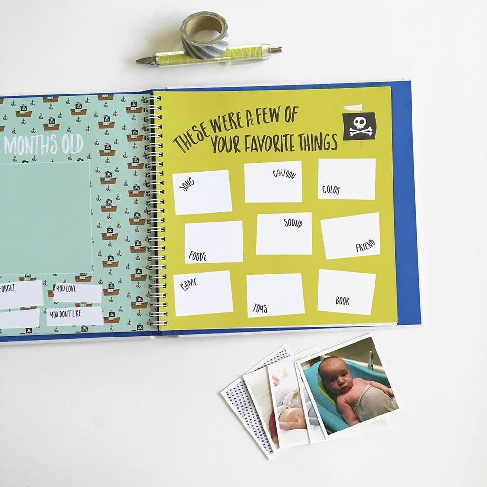 Lucy Darling Baby'S First Year Memory Book: a Simple Book of Firsts - Little Captain image number 4