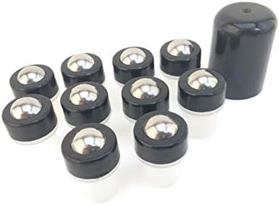 Essential Oil Roller Inserts for 5 and 15Ml Essential Oil Bottles. Pack of 8 Stainless Steel Leak Proof with Removable Snap Ring Roller Tops. Great for Oils, Blends, and DIY. image number 2