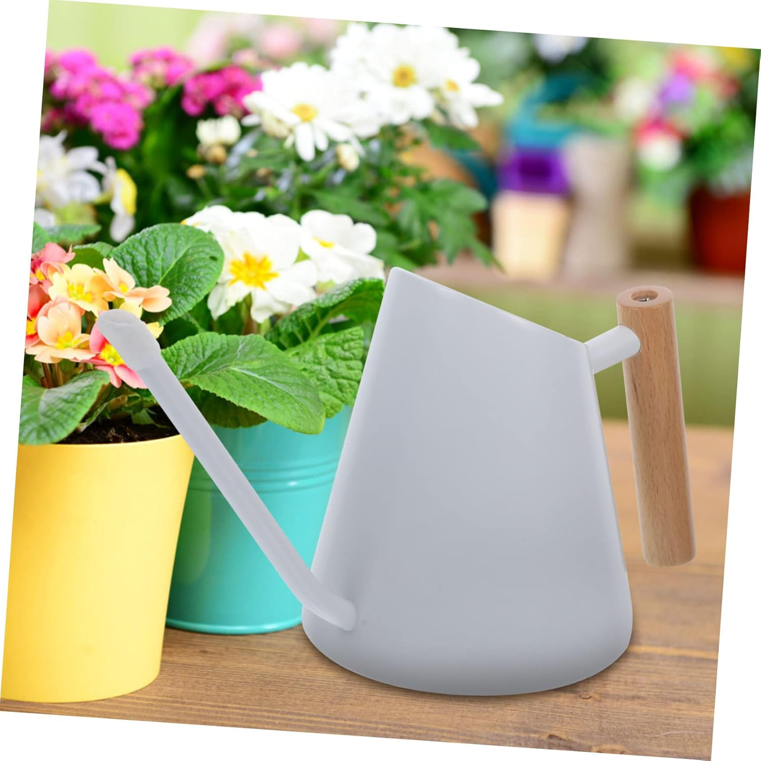 Ergonomic Handle Metal Watering Can Stainless Steel Kettle for Indoor Gardening image number 1