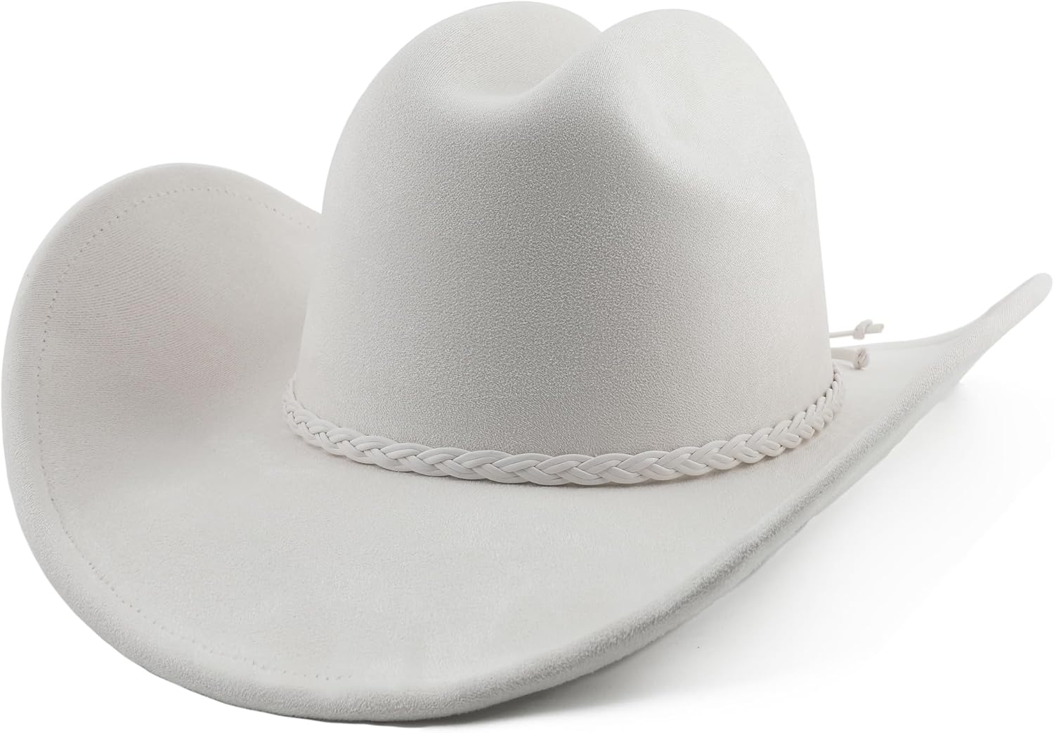 Big Wide Brim Cowboy Hat for Women Men Felt Western Cowgirl Hats
