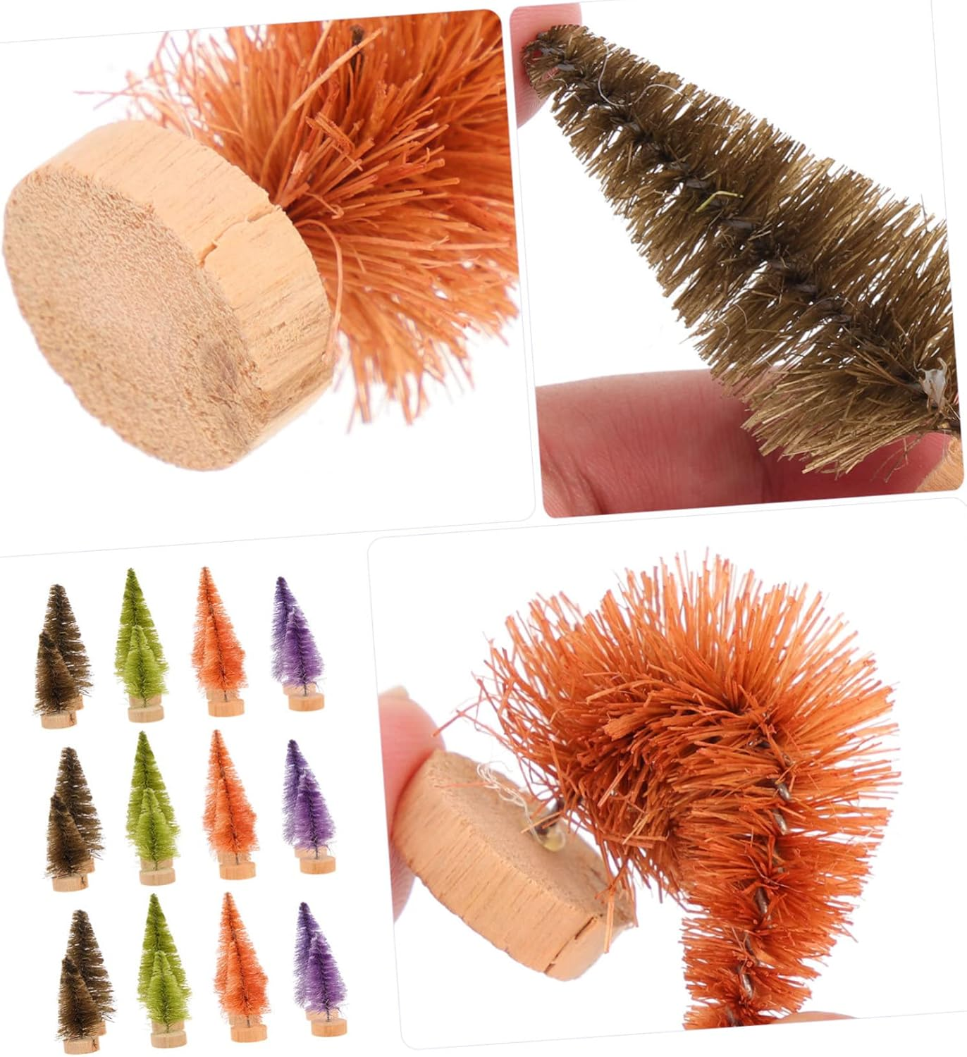 24Pcs Mini Christmas Tree Decorations Desktop Artificial Xmas Tree Ornaments for Christmas Shape Home and Festival Scene Decor image number 6