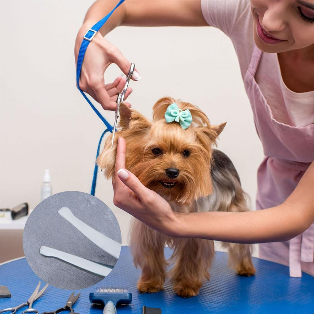 6 Inch Curved Scissors for Dogs, Stainless Steel Dog Scissors, Fur Scissors for Dogs, Dog and Cat Safety round Tip Grooming Scissors, Pet Dog Grooming Scissors image number 3