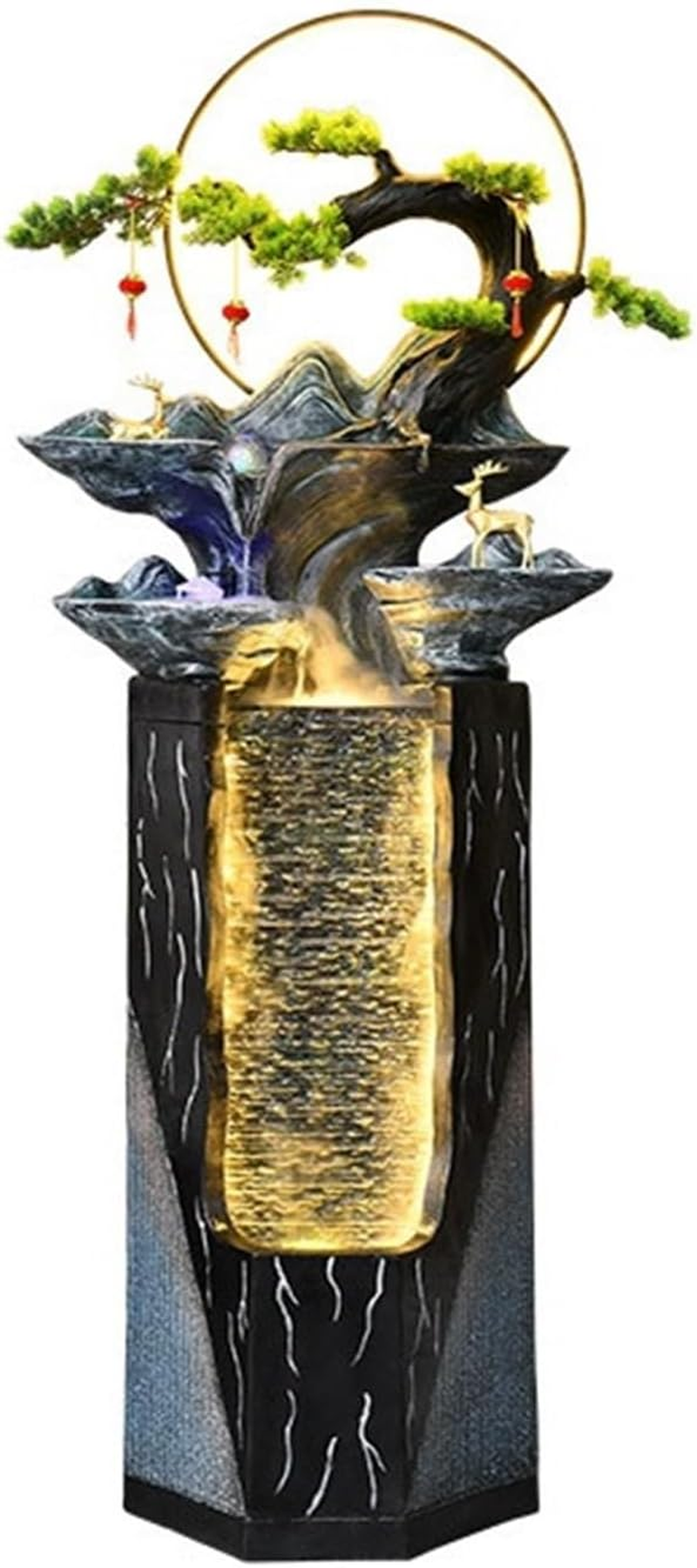 Outdoor Fountain Chinese Water Fountain Landscape, Home Living Room Courtyard Circulation Floor Decoration, Office Landscaping(S) image number 4