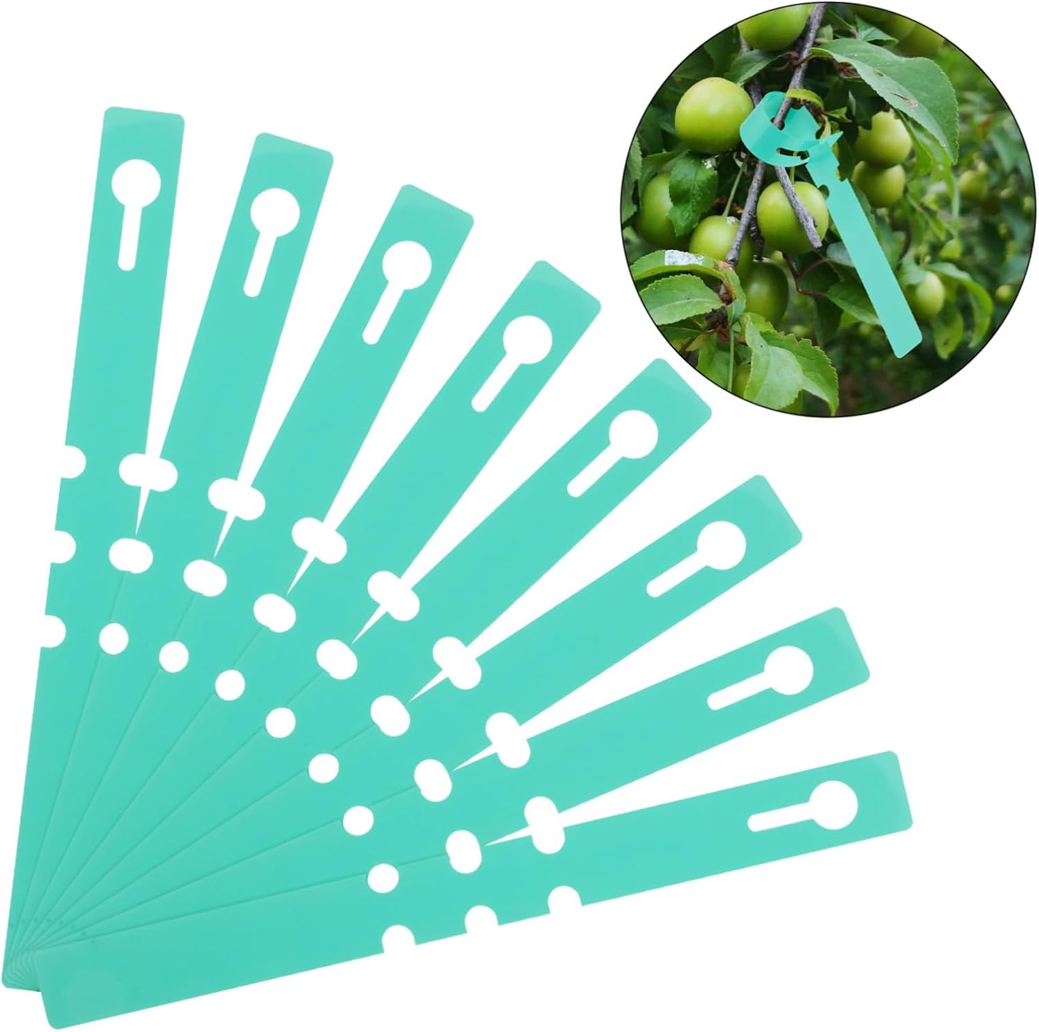 Happyyami 100Pcs Large Writing Surface Plant Labels for Garden Accessories Plastic Plant Tree Tags image number 3