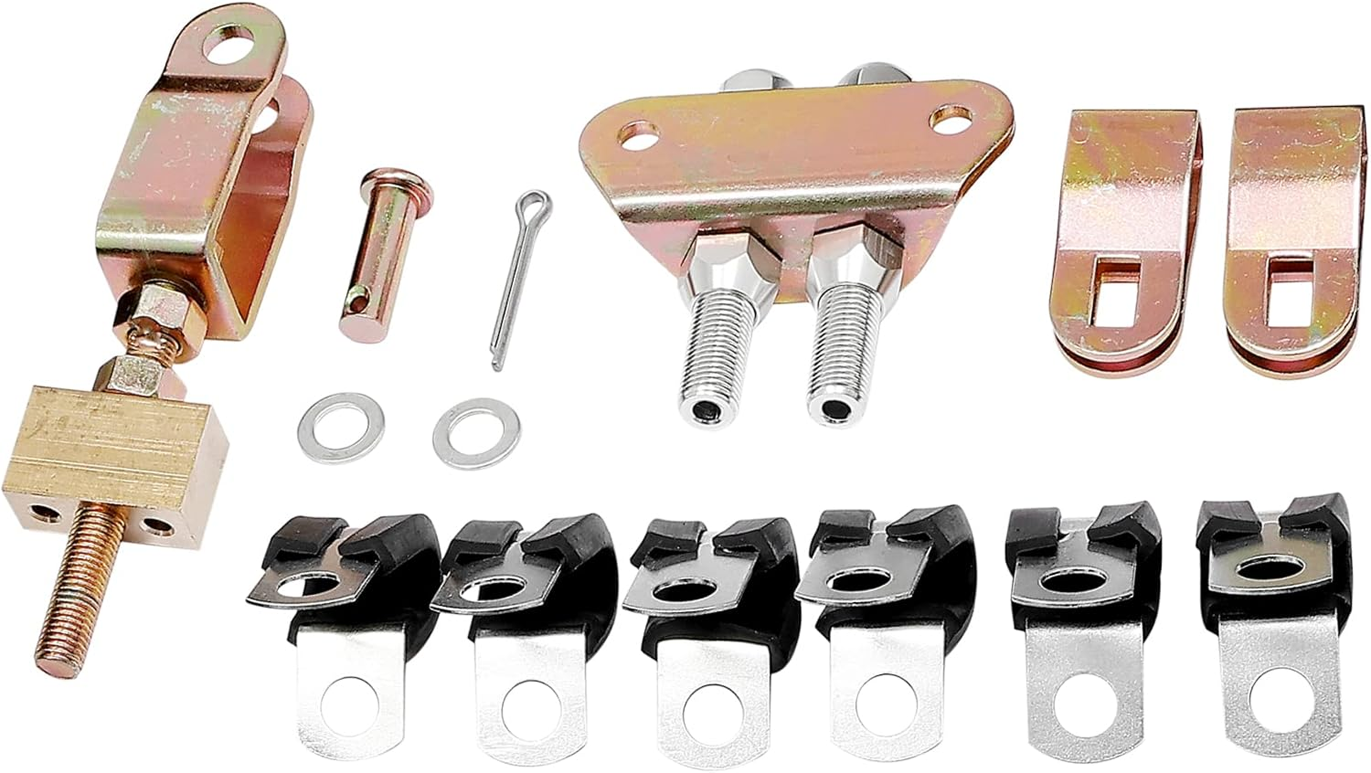 330-9371 Parking Brake Cable Universal Adjustable Emergency Parking Brake Cable Kit Fits for Wilwood Brake System Includes Mounting Hardware Replace # 330-9371 140-14415-R image number 4