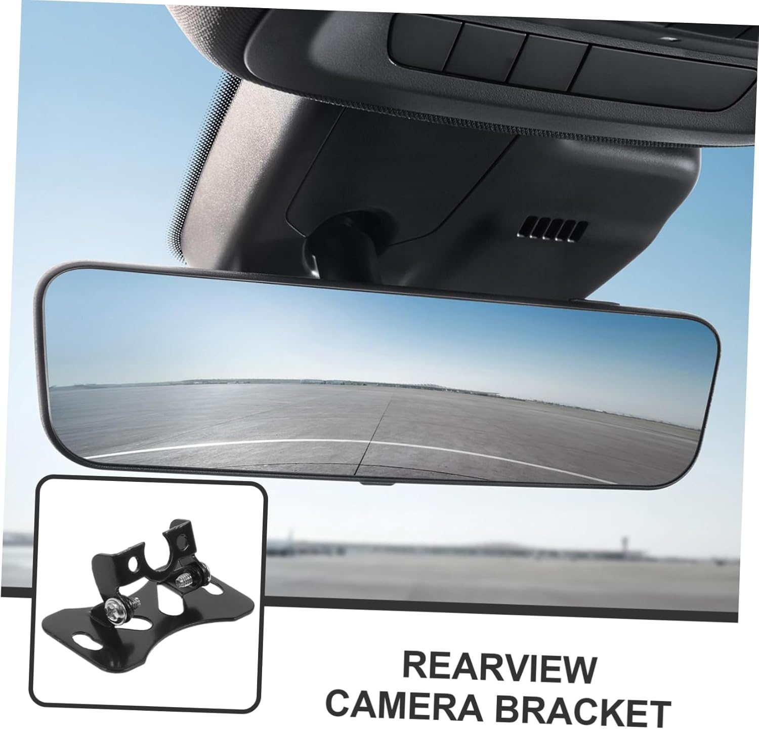 HOMSFOU Adjustable 90-Degree Reverse Camera Bracket for Automotive Rear View Camera Mount Universal Reverse License Plate Mount Suitable for Car Rearview Installation image number 6
