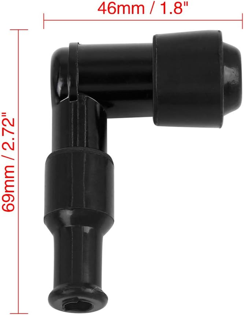 X AUTOHAUX Spark Plug Cap Boot Waterproof Non Resistor for CG125 GN125 WY125 CD110 Motorcycle Scooter Dirt Bike ATV 2Pcs image number 2