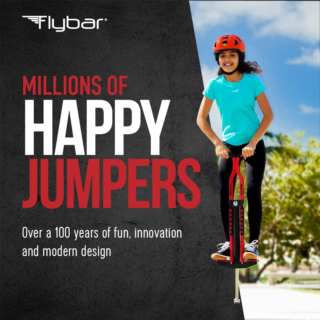 Flybar Master Pogo Stick for Kids Ages 9+, 80&ndash;160 Lbs &ndash; Easy Grip Handles &ndash; Active Exercise Toy for Tweens & Teens &ndash; Outdoor Toy with Non-Slip Foot Pegs for Boys and Girls &ndash; No Assembly Needed image number 1