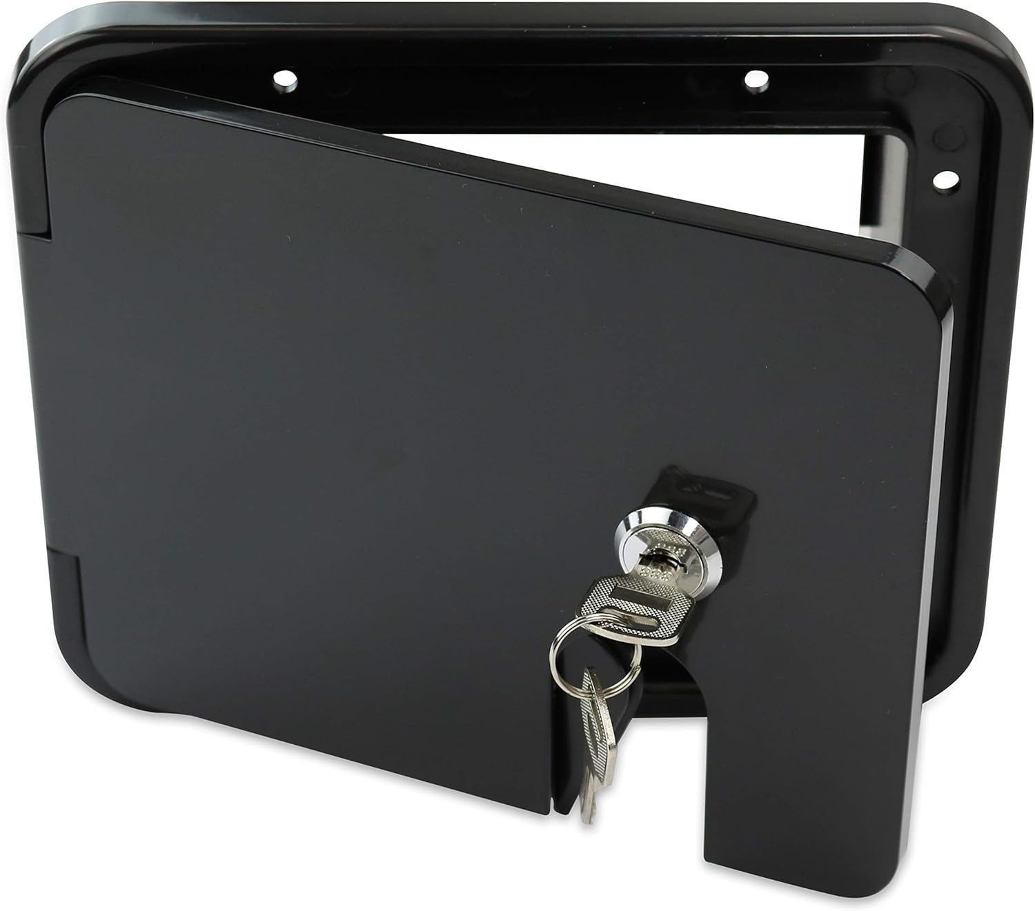 RV Camper Trailer Motorhome Power Cord Hatch Electrical Access Door (Black-1802Mb) image number 4