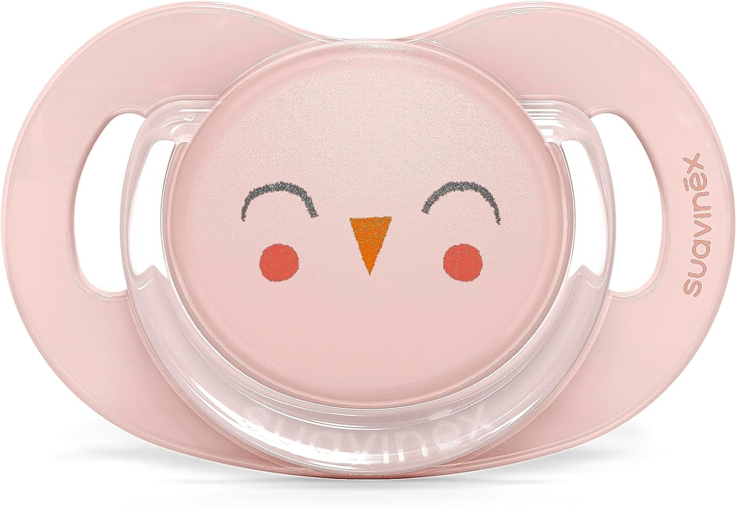 Suavinex Premium Soother with SX Pro Silicone Anatomical Teat for 6-18 Months Babies, Bonhomia Owl Pink image number 4