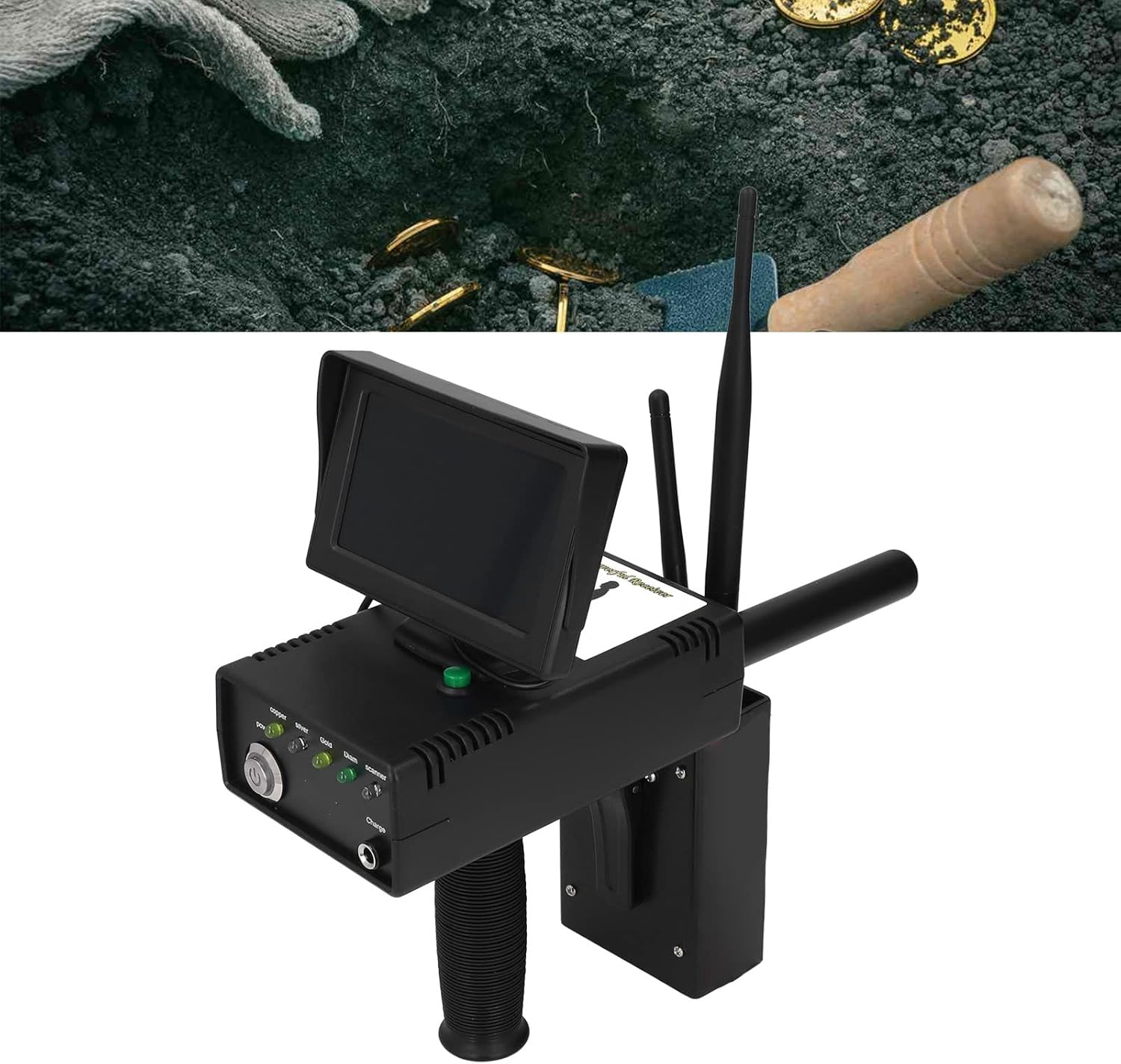 BTER Metal Detector, High Accuracy 1200M Underground Treasure Finder, Gold Silver Gem Diamond Detector, 30M Depth, for Treasure Hunters, Prospectors image number 3