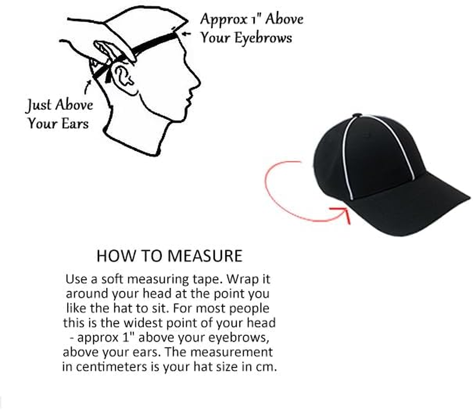 TOPTIE Sporting Goods Official Referee Hat Black with White Stripe, Adjustable Black Ball Cap image number 2