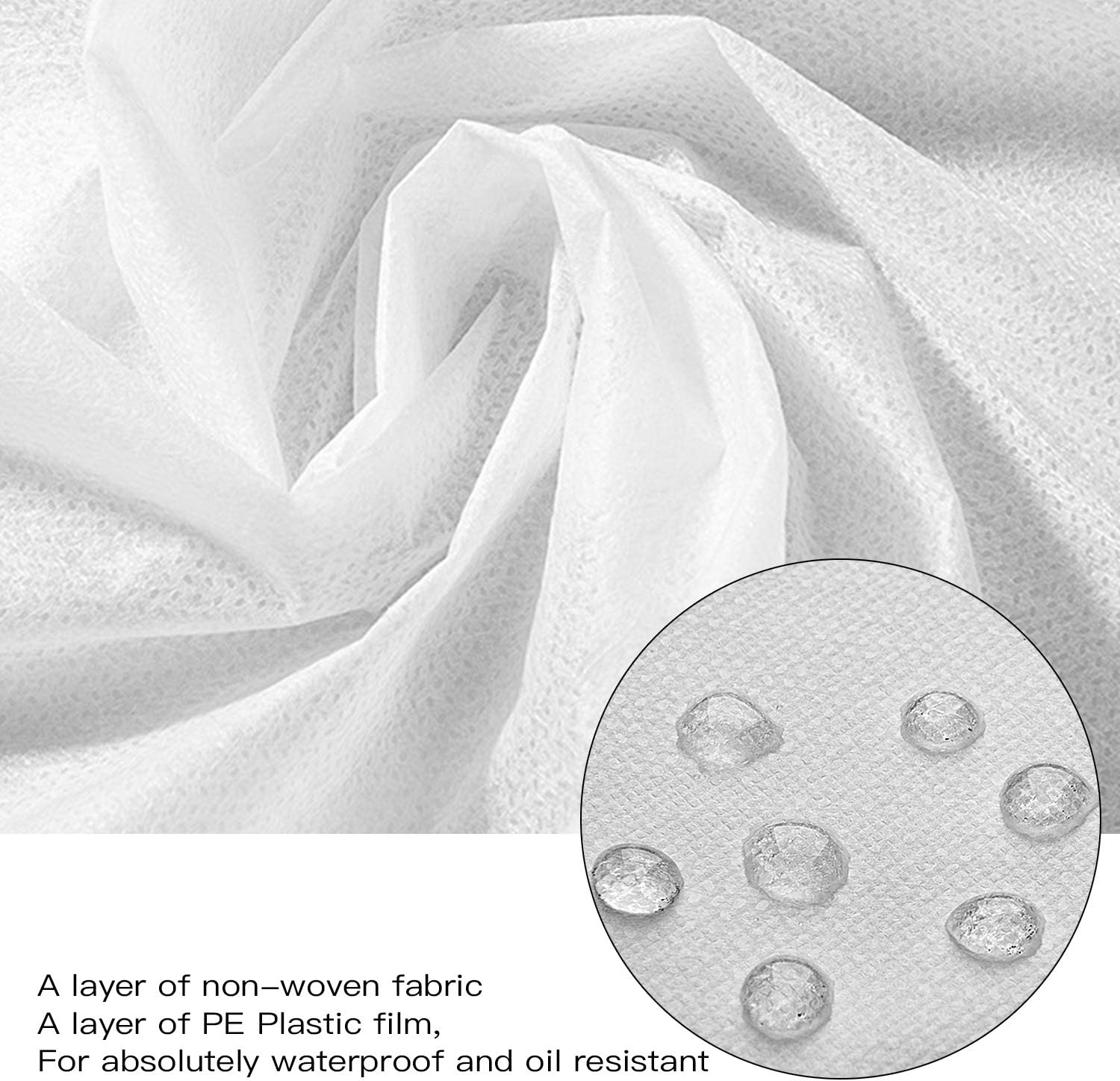 Lainrrew 6 Pcs Disposable Airplane Seat Covers, Non-Woven Fabric Safety Protection Seat Cover Portable Disposable Seat Protectors for Airplane, Train, Bus, Car, Airplane, Office, Movie Theatre image number 2