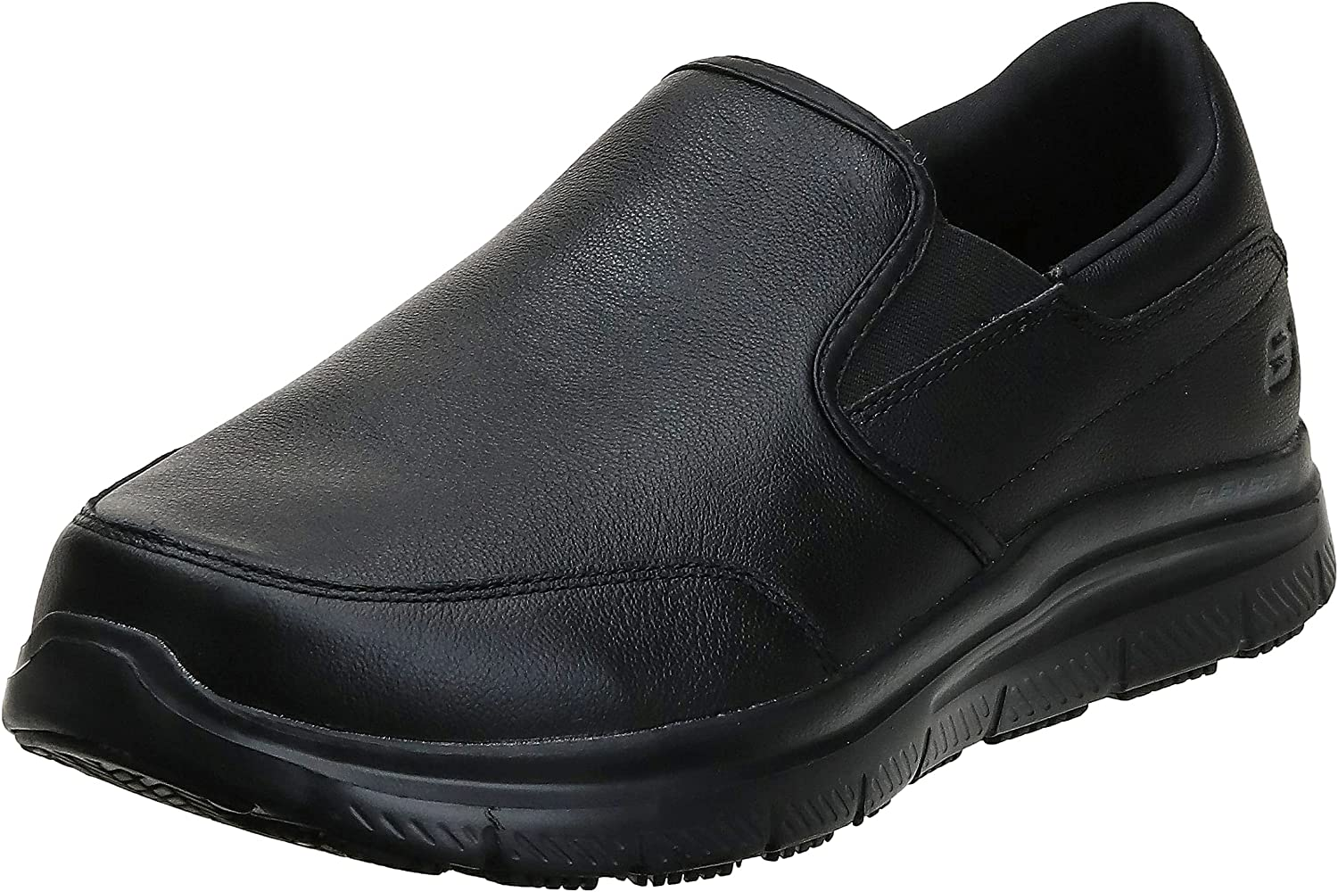 SKECHERS Men'S Flex Advantage - BRONWOOD, Slip Resistant, Leather Shoe image number 2