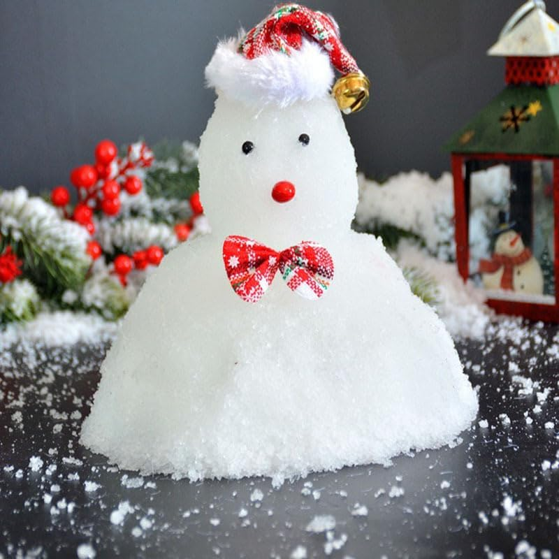 100G Fake Snow Decoration,Party BESTBUY Artificial Snow for Christmas Decoration, Fake Snow for Crafts Village Displays - Instant Snow Snowflakes for Holiday Decor Craft Winter Displays 3.6Oz image number 6