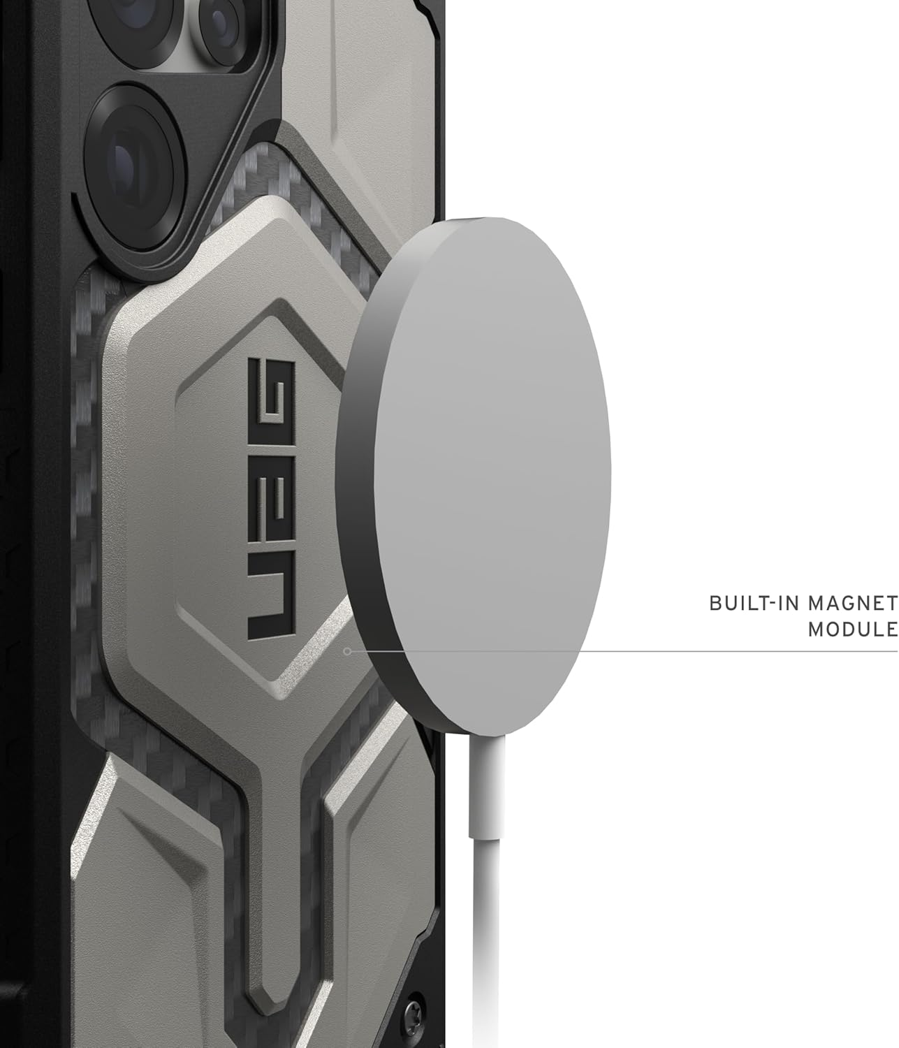 UAG Monarch Pro Case for Samsung Galaxy S25 Ultra &ndash; Rugged Titanium Armor &ndash; 5-Layer Drop Protection, Magsafe Compatible, Premium Traction Grip &ndash; Military-Grade Shockproof Cover image number 4