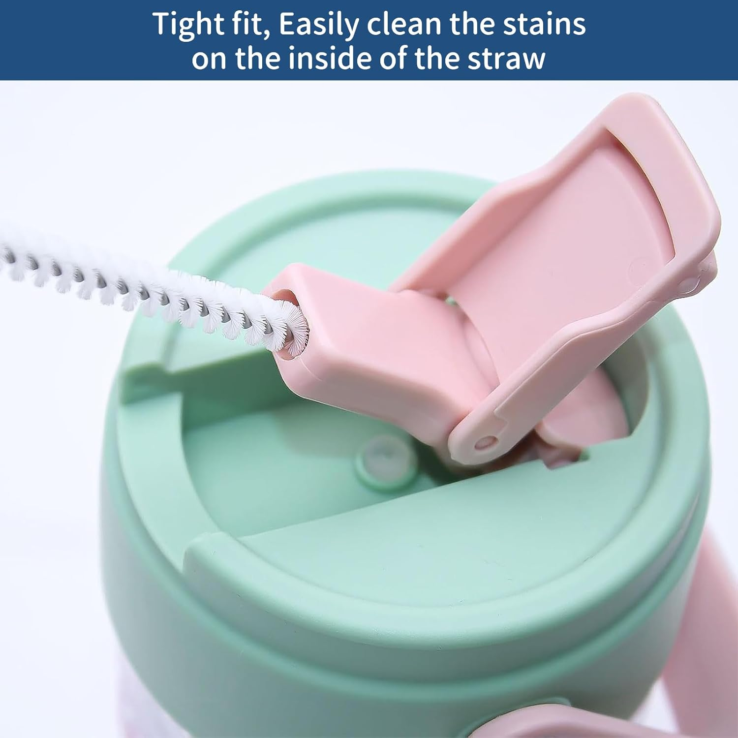 Bangbobi Stainless Steel Straw Cleaning Brush, Long Cleaning Brush with Full Bristles - Pack of 4 image number 4