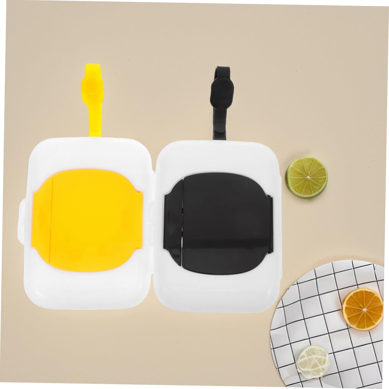 2Pcs Portable Wipes Dispenser Refillable Wet Wipe Holder for Travel Compact Tissue Case for Newborns and Parents Airtight Design Keeps Fresh image number 6