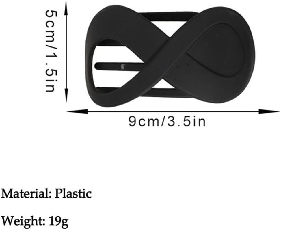 LYQNIHOB Women'S French Hair Clips Set - 3 Pieces Tortoiseshell Non-Slip and Elegant - Perfect Hair Accessories for Girls and Women, Matte Accessory image number 2