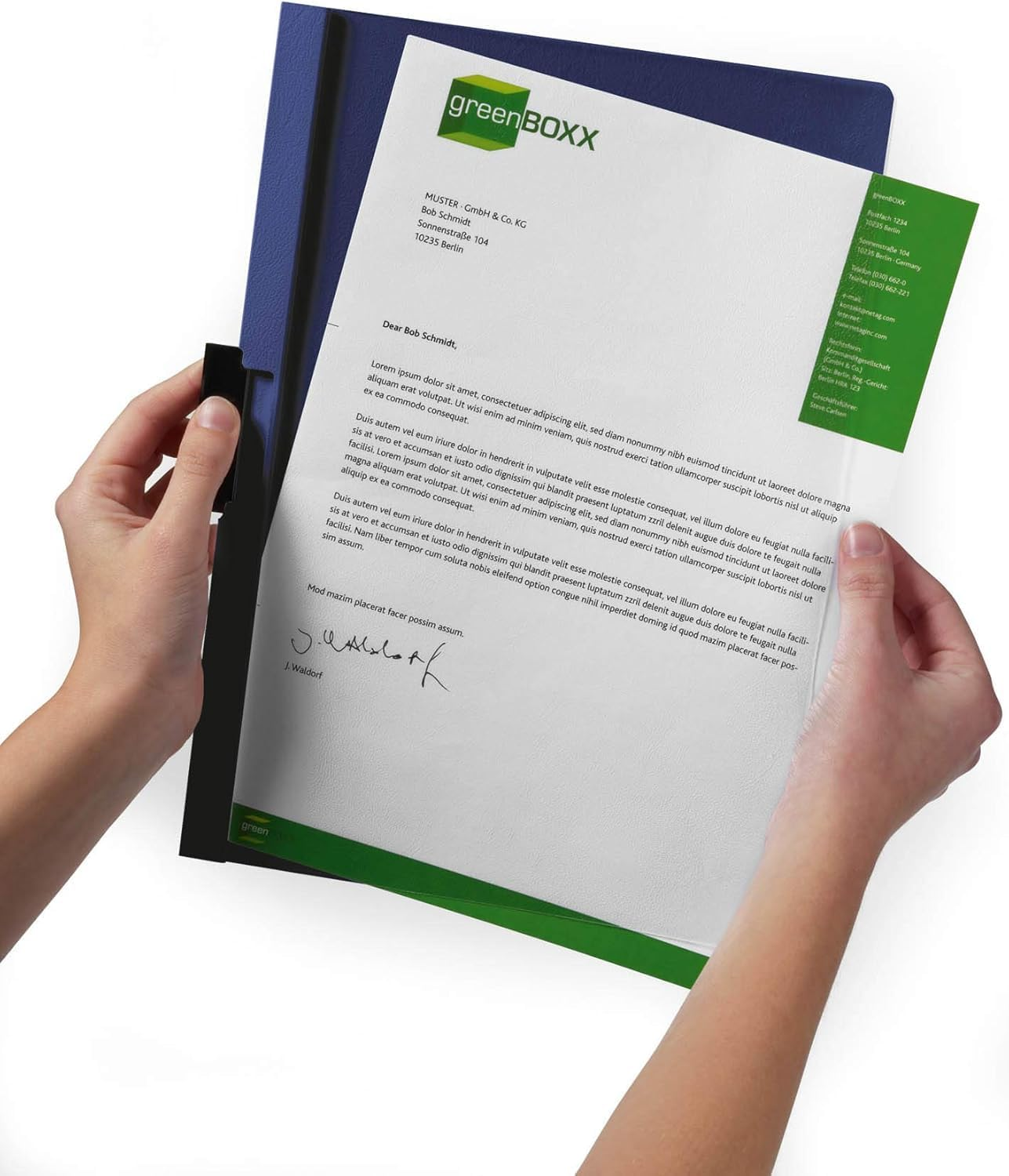 Durable DURACLIP 30 A4 Clip Folder - Holds up to 30 Sheets of A4 Paper - Strong Metal Sprung Clip - Pack of 25 Black Colour Folders for Organising Documents - Anthracite/Grey image number 3