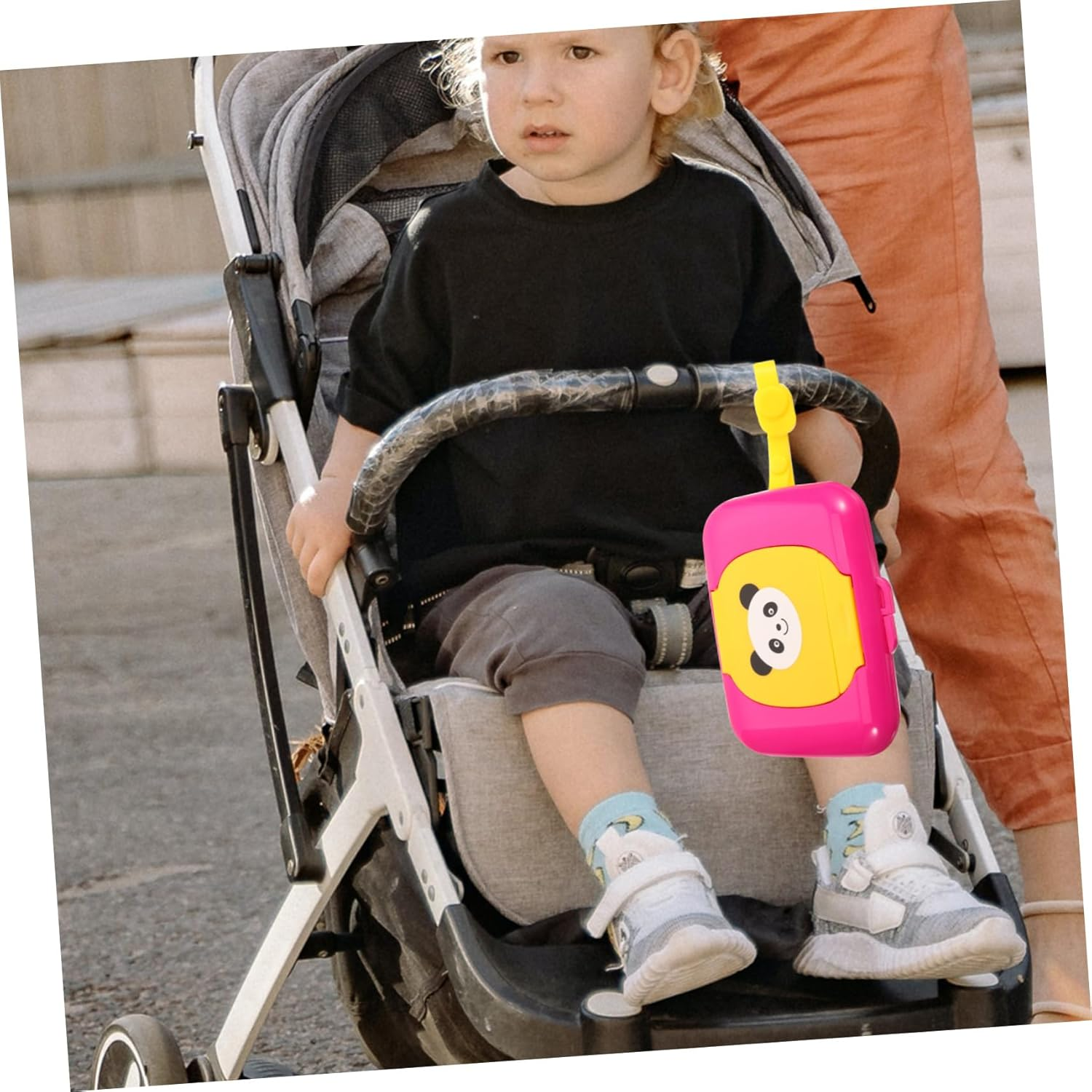 MAGICLULU Portable Wet Wipes Box Panda Wipes Holder Travel Toiletries Case for Home Travel image number 4