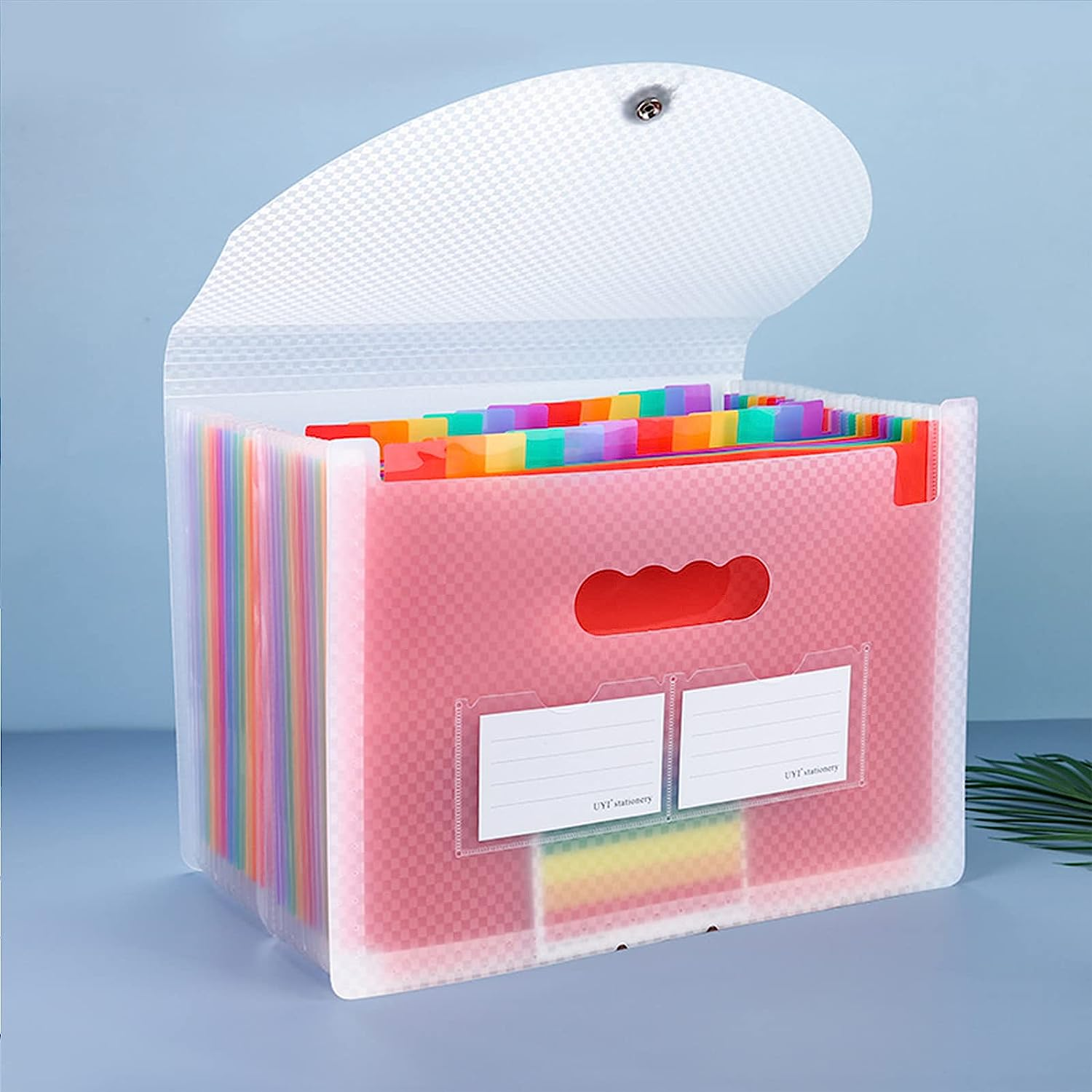 25 Pockets Folders,Accordion File Organizer, A4 Letter Size Paper File Organizer,Expanding File Folder with Labels,Document Organizer for Classroom, Home, Office and Travel image number 3