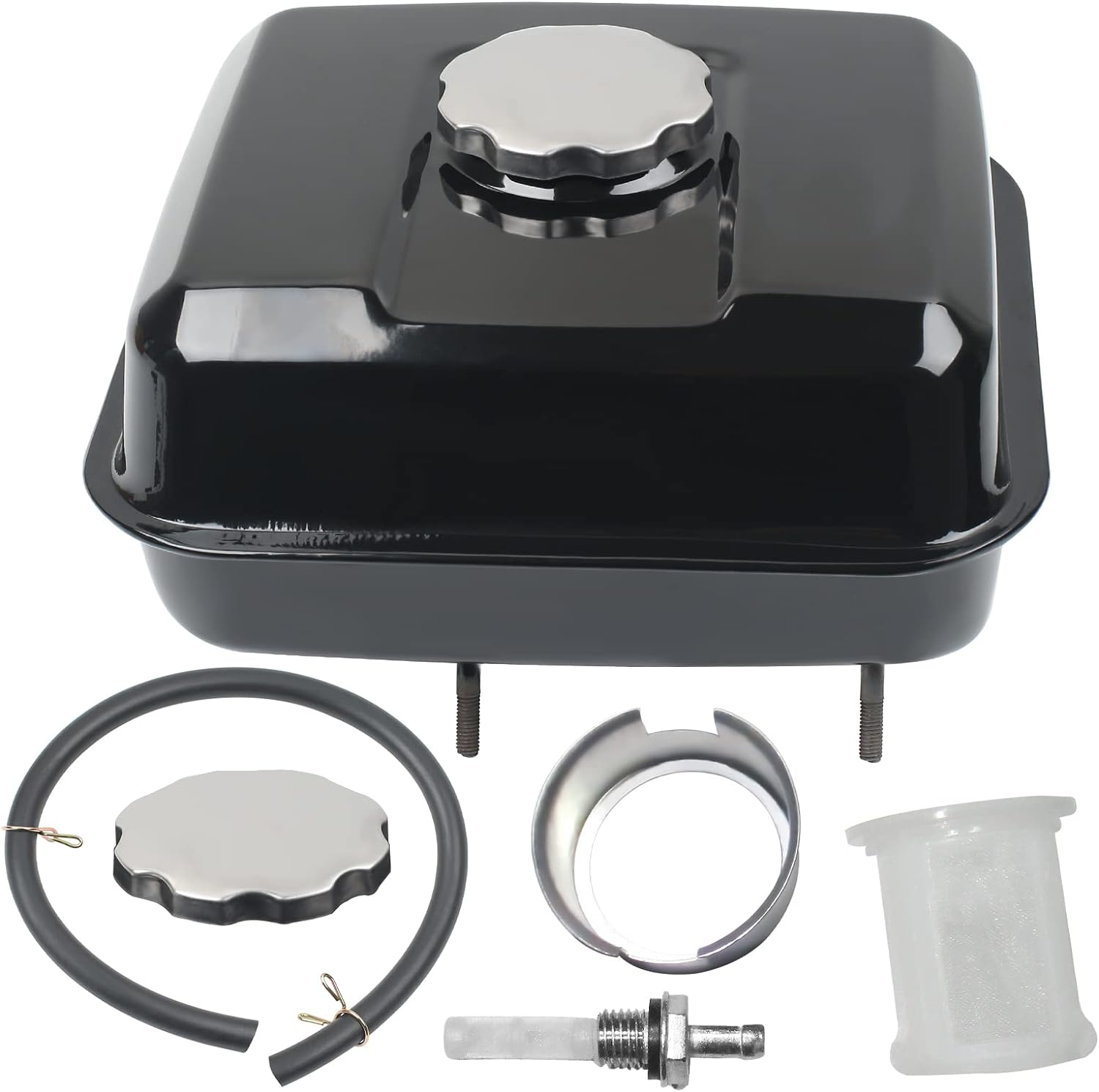 3L Gas Fuel Tank Kit, Replacement for Honda GX200 GX160 GX140 Engine, Harbor Freight Predator 196CC 212CC R210 Engine, Baja Warrior Heat 5.5HP 6.5HP MB165 MB200 Mini Bike