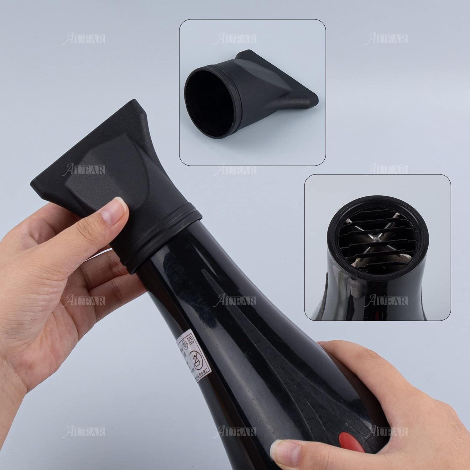 AUEAR, 2 Pack (Non-Universal) Professional Hair Dryer Nozzle for Diameter 1.77In Hair Dryer Diffuser Drying Cover Narrow Concentrator Attachment Replacement Hairdressing Salon Styling Tool image number 1