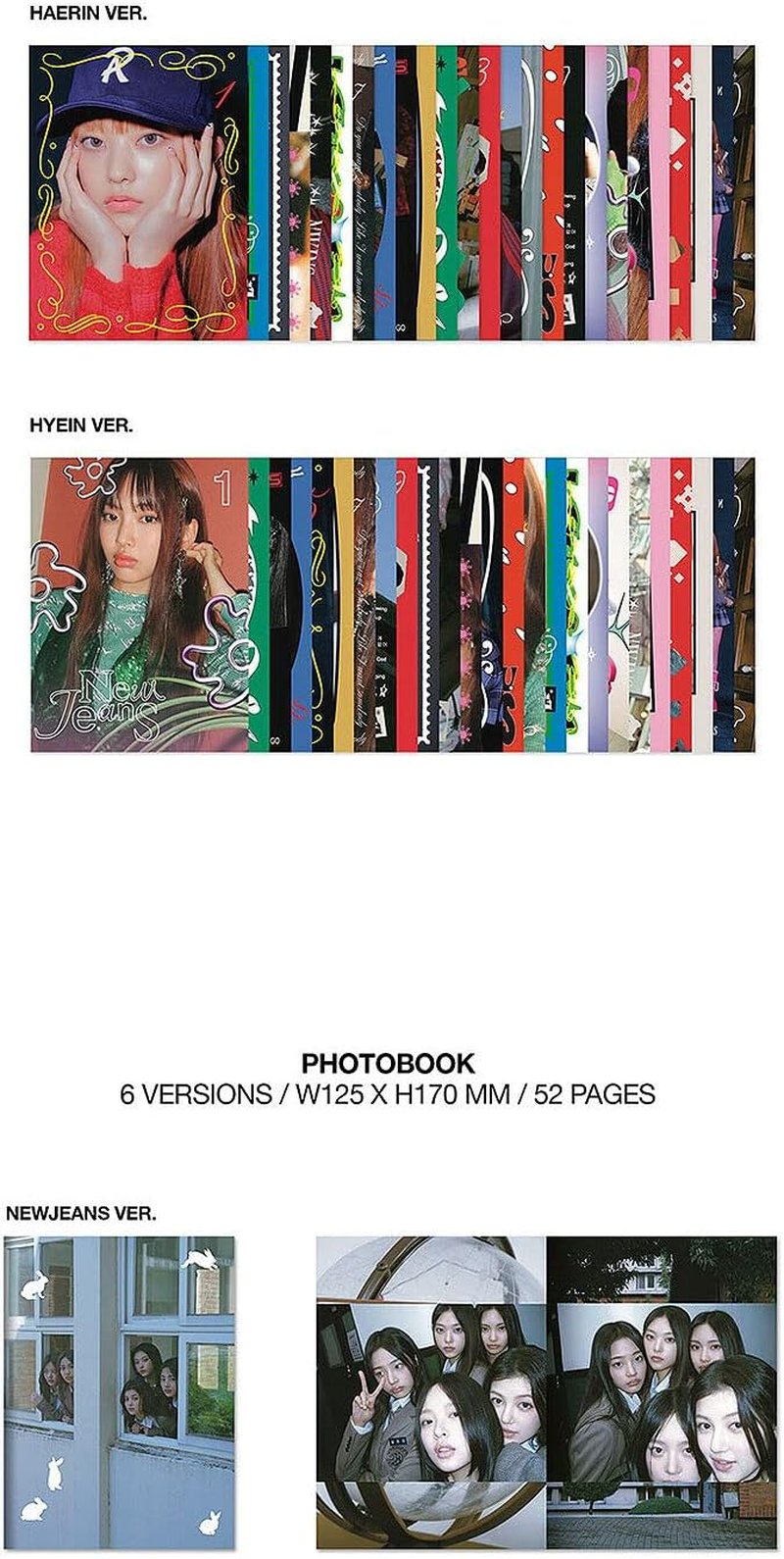 NEWJEANS OMG 1St Winter Single Album ( MESSAGE CARD Ver. - NEWJEANS ) K-POP SEALED image number 3