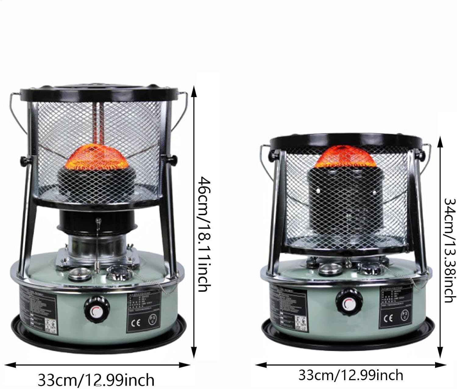 Portable Heater Stove | Camping Kerosene Heater Stove,Cold Protection Heaters Stove Indoor Kerosene Space Heaters for Outdoor, Camping, Picnic, Ice Fishing image number 2