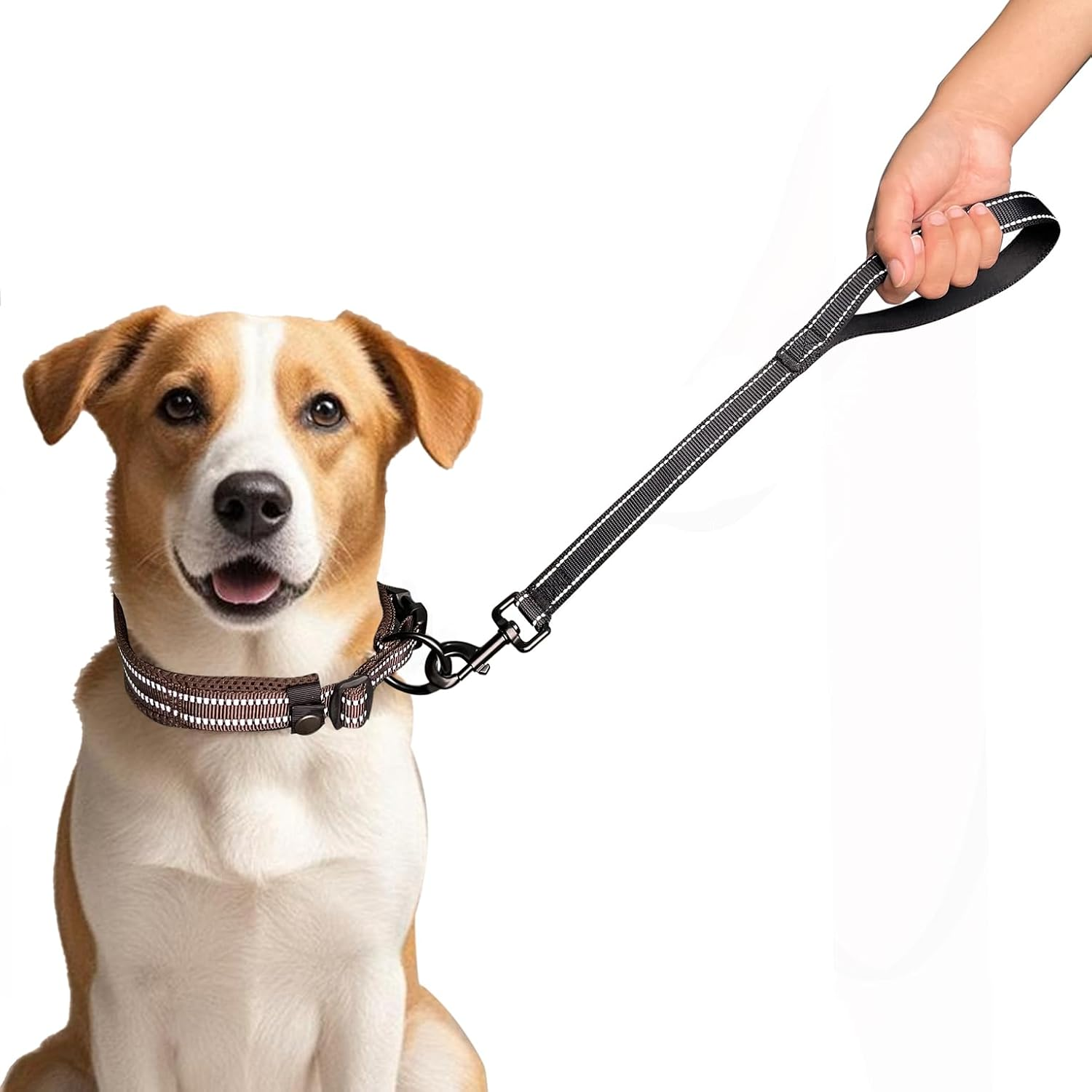 CHMETE Heavy Duty Dog Leash with Comfortable Padded Handle Reflective Training Dog Leashes for Medium Large Dogs up to 80Lbs (25&rdquo; Short Dog Leash) image number 5