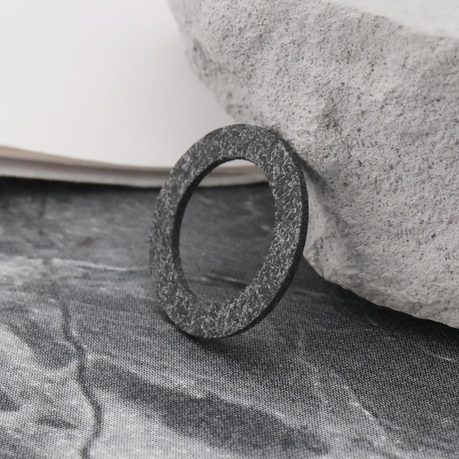 24PCS Carburetor Float Bowl Gasket Compatible with Briggs & Stratton 498260 271716 Inner Diameter 9.7Mm Outer Diameter Carburetor Bowl Seal 14.5Mm Dark Gray