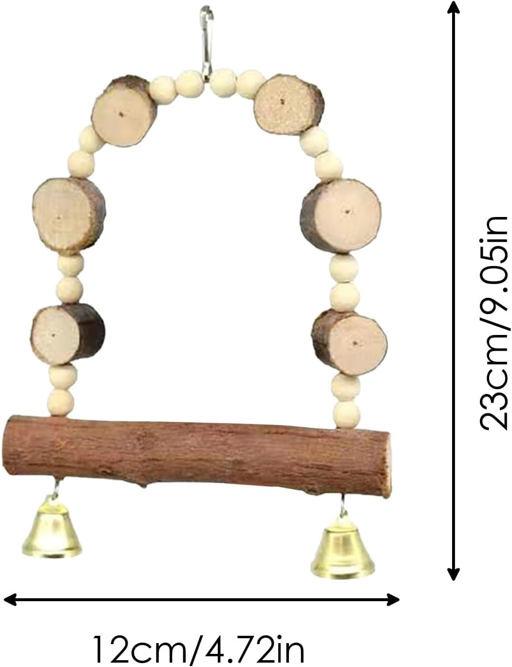 Bird Swing,Bird Perches for Parrots - Bird Swing Chewing Toys for Conures, Cockatiels, Budgies and Parrots, Bird Cage Accessories Puchen image number 5