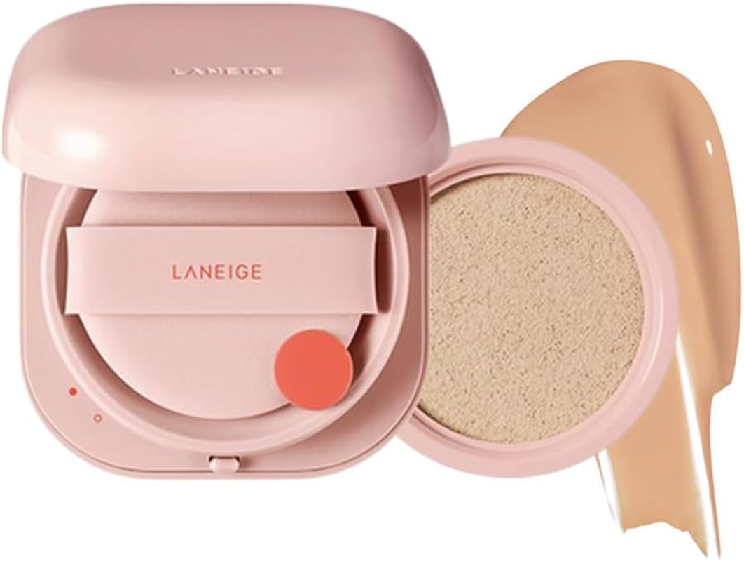 NEO Cushion Glow, 6 Shades Available, Long Lasting Refill Set for Laneige (21C1 Cool Beige) image number 1