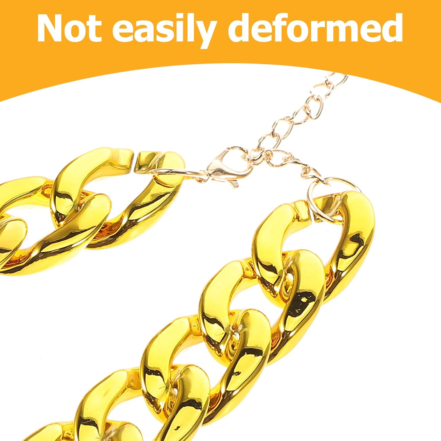 INOOMP Gold Dog Chain Collar Stainless Steel Gold Chain Pet Jewelry Necklace Pet Pendant for Small Dogs Cats Pets