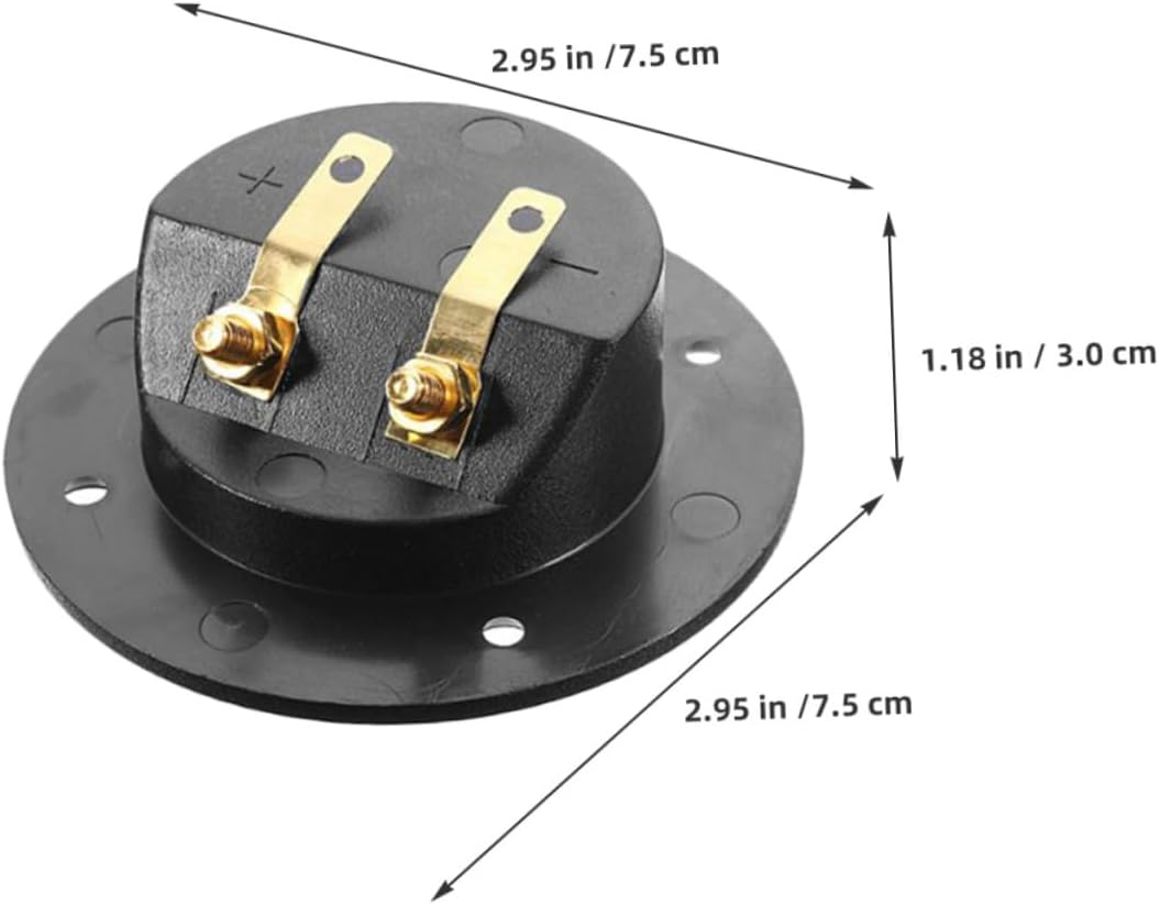 BEBEMOKO 8PCS Full Copper Speaker Box Terminal Cup Binding Post Connectors for DIY Home Car Stereo Stable Signal Transmission Speaker Wire Connectors for Subwoofers Soundbars Hifi Audio