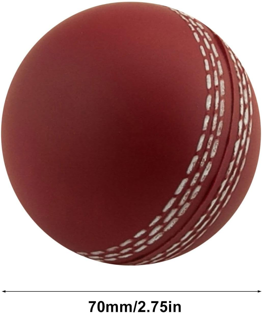 JMEDIC Cricket Tennis Practice Balls, Portable Hand Stitched Club Training Balls, Soft Training Cricket Ball for Beginners, Competition, Garden Play image number 5
