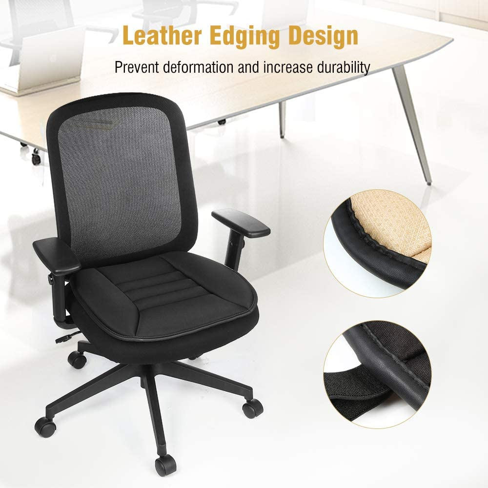 Tsumbay Car Seat Cushion Pressure Relief Memory Foam Seat Cushion Comfort Seat Protector for Car Driver Office/Home Chair Seat Cushion with Non Slip Bottom - Black image number 6