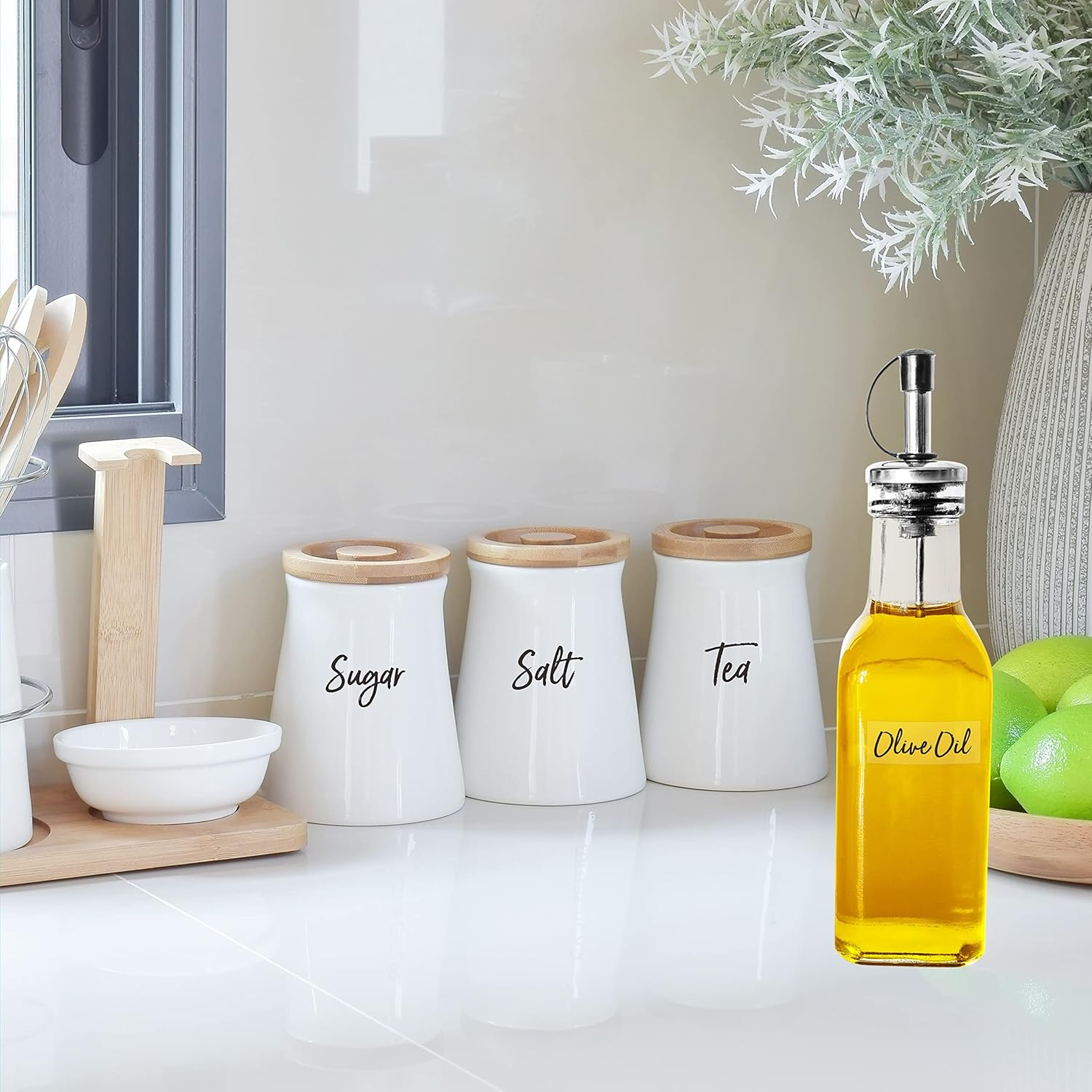 Hebayy 612 Script Pantry Food Labels, Water & Oil Resistant Pantry Label Stickers Food Jar Label for Organization and Storage - Style 1 image number 4