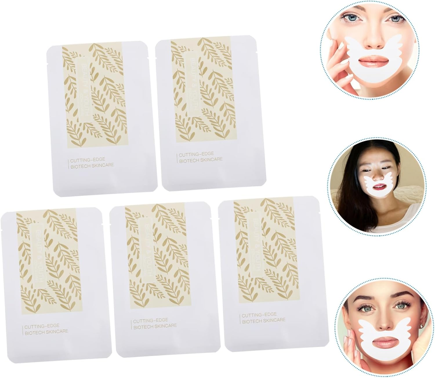 FRCOLOR Roll Forehead Korean Mouth Schminkles Tape Patch Skincare Wrinkle Mask Nose Lip Face Strip Face Masks Set Sticker Collagen Lead Sheet Nasolabial Folds Stickers Moisturize Nasolabial Facial Surround Lip Firming Patches Smooth Treatment Pad Moisturizing Area Lift Line Fold Remover Nourish Therapy Firm Smoothing Forehead Stick Skin image number 5